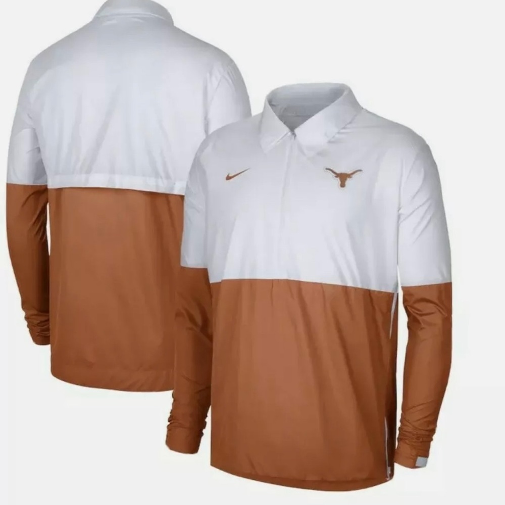 Texas Longhorns 1/2 Zip Coaches Sideline Jacket
